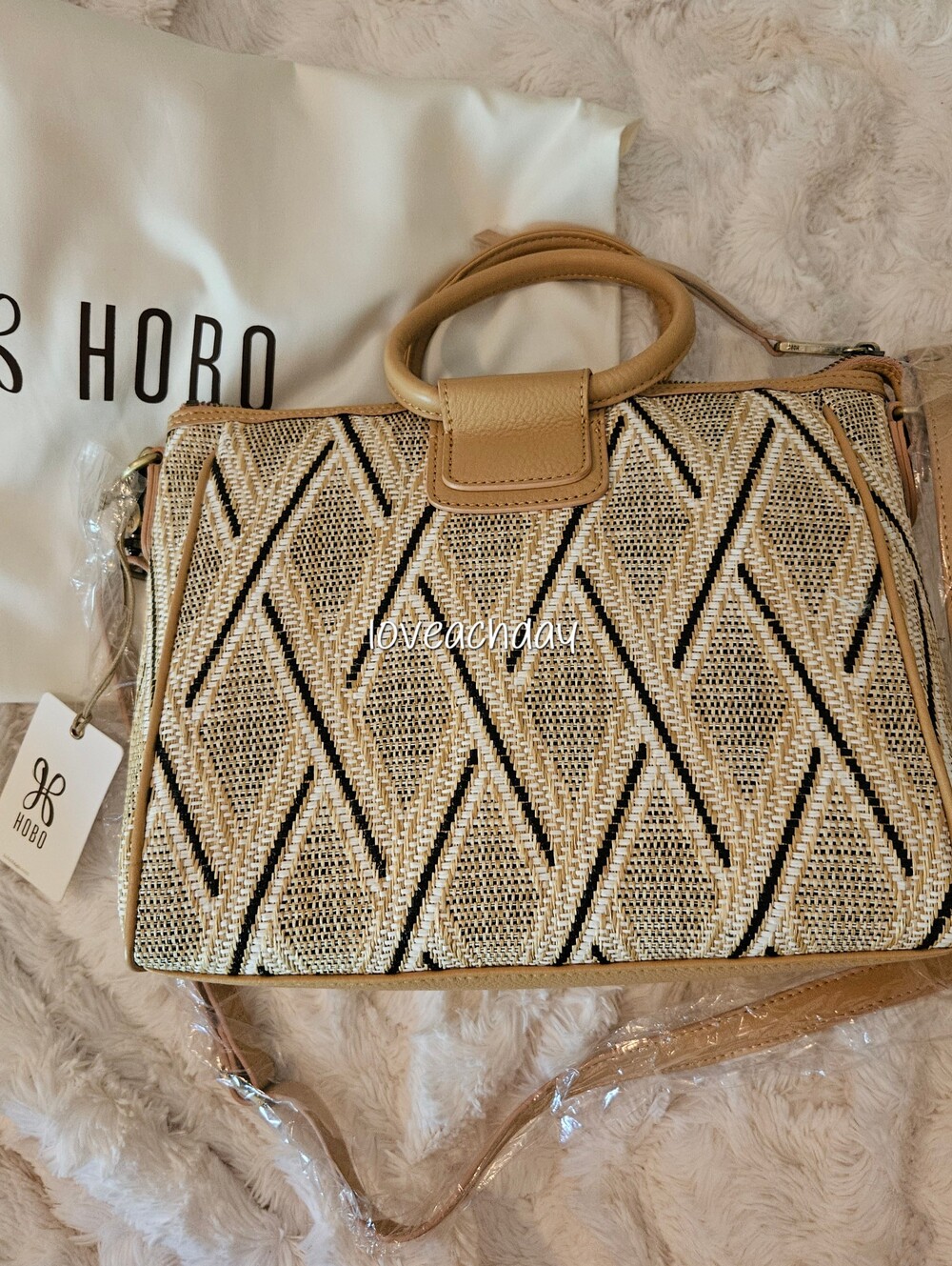 HOBO✨️Sheila Woven Satchel Top-Handle Bag